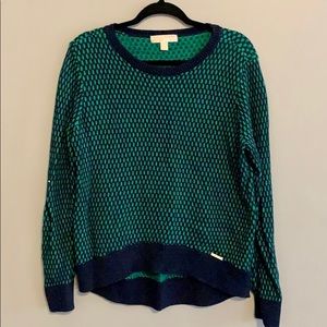 Michael Kors Green and Navy Sweater